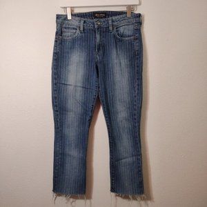 Agave Paloma Classic Pin Stripe Crop Denim Jean 27